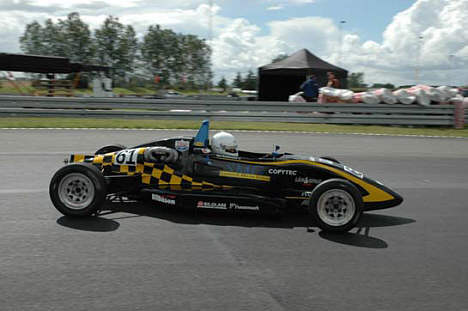 Kim "Polesitter" Humborgstad, var blandt dagens allerhurtigste.
(Foto: Lån & Spar Bank Racing)